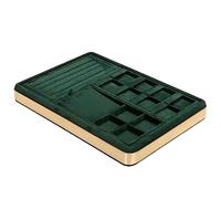 XJEIVJIC Drawer Organizer Set Stackable Organizer Trays for Drawer Rings Earrings Necklaces Bracelet Storage Showcase Box Rack