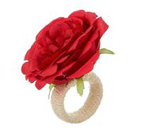 XJEIVJIC Vibrant Floral Napkin Ring - Tropical Table Setting for Festive Gatherings, Coastal Table Decor, Bridal Luncheons(#5)