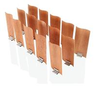 XJHHS 30-120 * 20 MM S Mechas de Madera Mechas de Madera Grandes para Hacer Velas con Soportes para mechas de Metal Mechas de Madera crepitantes Mechas para Velas de Soja sin Humo