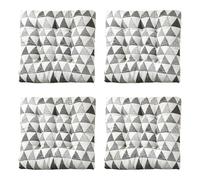 XJHKG Cojines Antideslizantes para Asiento de Cocina, Cojines Cuadrados para Silla de Comedor con Lazos, Juego de 4(B-09,30x30cm)