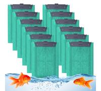 XJJAUGKLY 12 almohadillas de filtro de repuesto con principio activo antialgas AlgoStop, compatible con Tetra EasyCrystal 250 y 300, Repto-DecoFilter, almohadillas de filtro para acuario que contienen