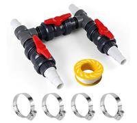 XJJAUGKLY Juego de derivación para bombas de calor de 50 mm de diámetro, set de conexión para piscina, incluye mangueras y adaptadores de 32 mm y 38 mm, para piscina solar para calefacción de piscinas