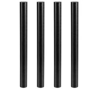 XJJDCB Pack de 4 Barras de Nylon PA6 Negro 50cm Ø15-30mm | Varilla Plástica Redonda para Mecanizado CNC, Bricolaje y Piezas Técnicas,30mm