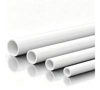 XJJDCB Tubo PVC Rígido Blanco 1,5 m Ø20-110 mm para Instalación y Bricolaje,50x2.4mm 2pcs