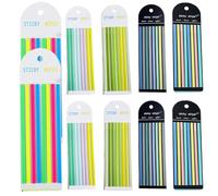 XJKLBYQ Highlighter Tape Removable 10 Packs Highlighter Strips Total 1600Pcs Transparent Page Markers Tabs Random Colors Highlighters for Annotating Books |Self-Stick Notes