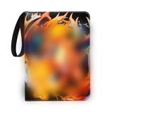 XJLyaya Album Pokemon Cremallera, Transparente e Impermeable Carpeta de Tarjetas, Carpeta de Tarjetas de Pu Impermeable, Tiene Capacidad para 400 Tarjetas, 4 Ranuras para Tarjetas y 50 Páginas