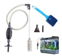 XJLyaya Limpiafondos Sifonador Acuario, Accesorios Acuario, Herramientas de Limpieza para Peceras, Adecuado para Cambios Diarios de Agua, Limpieza de Residuos y Raspado de Algas