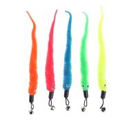 XJPXFQ 10/1 Piezas de Cabeza de Repuesto de Oruga Colorida, Divertidos Juguetes de Gusanos de Peluche for aliviar el aburrimiento, Juego de Entrenamiento Interactivo(1)