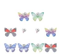 XJPXFQ 10 piezas de accesorios de concha de mariposa pequeña de repuesto para cabeza de gato, juguete divertido para ejercicio para gatos (10 mariposas)
