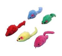 XJPXFQ 5 Piezas de Peluche de Menta de Gato, ratón de simulación, Juguete Interactivo for burlarse de Mascotas, Regalos for Gatitos, Suministros de Color Aleatorio(03)