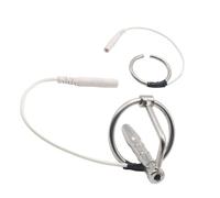 XJPXFQ Catéter dilatador de uretra de acero inoxidable con descarga eléctrica con 2 anillos for el pene Anillo for el pene de 30 mm/25 mm Anillo for el prepucio del glande Accesorios for el enchufe de