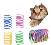 XJPXFQ Juguete de resorte colorido para gatos, creativo, flexible, juguete interactivo para gatos, juguete divertido para mascotas, producto para mascotas, 4 unidades