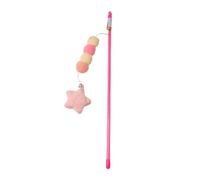 XJPXFQ Juguete Interactivo con Forma de Palo for Gatos, con Forma de Varita for Gatos, Cuerda elástica, Colgante de Bola de Peluche, Resistente a Las mordeduras, Agarre cómodo y Alivia el Dolor(7)