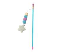 XJPXFQ Juguete Interactivo con Forma de Palo for Gatos, con Forma de Varita for Gatos, Cuerda elástica, Colgante de Bola de Peluche, Resistente a Las mordeduras, Agarre cómodo y Alivia el Dolor(6)