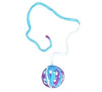 XJPXFQ Juguetes Divertidos for Gatos, Bolas de Hilo de Colores con Sonido de Campana, Juguete Interactivo for Masticar for Gatitos, Juguetes for Gatos, Suministros(E)