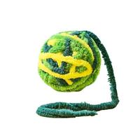 XJPXFQ Juguetes Divertidos for Gatos, Bolas de Hilo de Colores con Sonido de Campana, Juguete Interactivo for Masticar for Gatitos, Juguetes for Gatos, Suministros(D)