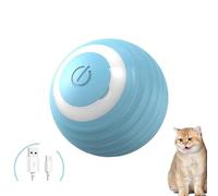 XJPXFQ Juguetes for Gatos, Pelota interactiva Inteligente for Interiores, Bola mágica rodante automática, Juguete electrónico Interactivo for Gatos, Accesorios de Juego for Gatos(Blue A)