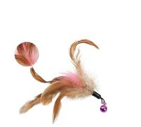 XJPXFQ Juguetes interactivos for Gatos, Divertidos palitos de Plumas con Cascabel, Collar for Mascotas, Juguetes de Entrenamiento for Gatos, Suministros for Gatos(Replace Head)