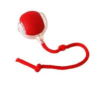 XJPXFQ Juguetes interactivos for Gatos, Juguete Interactivo Recargable for Mascotas, Juguete de Pelota for Gatos, Bola de Cola Falsa rodante automática, Cosas for Gatos(Rope Cat Ball Red)