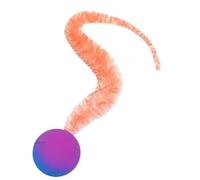 XJPXFQ Juguetes interactivos for Gatos, Pelota saltarina Colorida for Hacer cosquillas, Suministros for Mascotas, Rompecabezas, Juguete elástico con Forma de Gusano for Gatos de Interior(08)