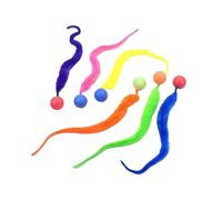 XJPXFQ Juguetes interactivos for Gatos, Pelota saltarina Colorida for Hacer cosquillas, Suministros for Mascotas, Rompecabezas, Juguete elástico de Oruga for Interiores(B 1PC)