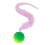 XJPXFQ Juguetes interactivos for Gatos, Pelota saltarina Colorida for Hacer cosquillas, Suministros for Mascotas, Rompecabezas, Juguete elástico con Forma de Gusano for Gatos de Interior(09)