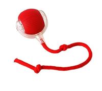 XJPXFQ Pelota eléctrica for Gatos, Juguete Interactivo Inteligente con Cola Falsa y Rueda automática, for Entrenamiento de Perros y Gatos, Recargable por USB(Style 1 Red)