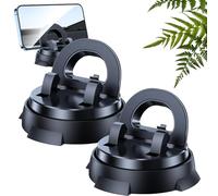 XJQ Peeynner Phone Holder, Intelligent Suction Cup Multifunction Console with Navigation, 360° Adjustable One-Hand Operation, Anti-Slip, Easy-Installation (2pcs)