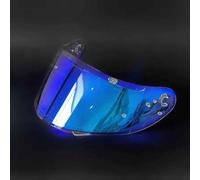 XJQHK Lente de Visera Casco de Motocicleta para MT V12 Thunder 3 3SV Stinger, UV Antivaho Visera de Lente Casco Accesorios Cascos de Moto,Normal-H Revo Blue