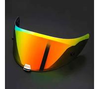 XJQHK Visera Casco Moto para HJC Lens Rpha11 Rpha70 Venom Clown 1/2/3/4, Protección UV Antivaho Visera Integral, Accesorios Cascos de Moto,Normal-E Golden Red