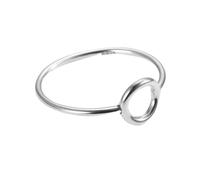 XJruixi Anillo Delgado de la Palabra de arroz Simple de Plata de Ley 925 para joyería de Mujer Anillos de Dedo giratorios apilables Regalos