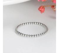 XJruixi Anillo delgado de la palabra de arroz simple de plata de ley 925 para joyería de mujer anillos de dedo giratorios apilables regalos