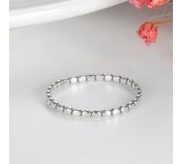 XJruixi Anillo Delgado de la Palabra de arroz Simple de Plata de Ley 925 para joyería de Mujer Anillos de Dedo giratorios apilables Regalos