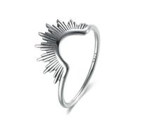 XJruixi Anillo geométrico retro de plata de ley 925 para mujeres hombres Punk estilo fino joyería regalos