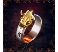 XJruixi Anime Digimon Digital Monster Ring Garurumon Unisex Cosplay Apertura Ajustable Angel Angewomon Anillos Accesorios Joyería Regalos