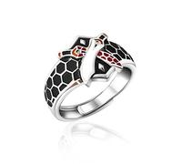 XJruixi Anime Fate/Stay Night Ring Emiya Archer Cosplay Unisex Adjustale Double Swords Finger Rings Accessories Jewelry
