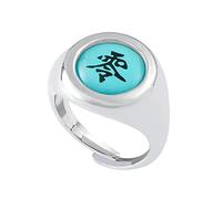 XJruixi Anime N-A-R-U-T Akatsuki Secret Organization Ring 1 Set of 10 Adjustable Size Cosplay Rings Men and Women Trend Gift Jewelry
