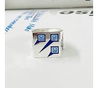 XJruixi Anime Overlord Shooting Star Cosplay Ring Yggdrasil Ainz Ooal Gown Momonga Unisex Rings Jewelry Prop Accessories
