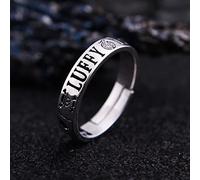 XJruixi Anime Trafalgar D Water Law Rings Cosplay Straw Hat Design Ring Adjustable Unisex Jewelry Prop Accessories Gift