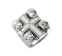 XJruixi Eddie Munson Cosplay Ring Unisex Skull Hellfire Club Rings Punk Gothic Halloween Jewelry Accessories Gift