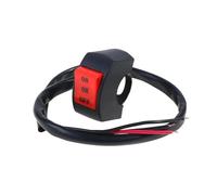 XJSMDXJ Motocicleta Interruptor Manillar Foco LED para Motocicleta, Interruptor De Luz De Conducción De Tres Líneas Lejanas Y Cercanas, Piezas De Coche, Interruptor De Manillar De Motocicleta, 1 Ud.