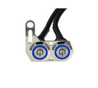 XJSMDXJ Motocicleta Interruptor Manillar Interruptores De Manillar De Motocicleta, Botón De Retorno Manual, Interruptor De Encendido Y Apagado del Motor, Interruptor De Manillar De Doble Control LED