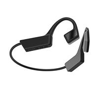 XJST Auricular inalámbrico de la conducción ósea Auricular de Bluetooth 5.0 Gancho de la Oreja Cómodo Auriculares para Deportes inalámbricos a Prueba de Agua con micrófono,Negro