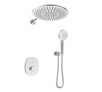 XJTNLB Columna Ducha Termostatica Empotrada Cromado Duchas de Baño Empotradas Incluye Alcachofa de Ducha Efecto Lluvia