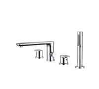 XJTNLB Grifo Bañera Grifo Ducha Monomando Cromado Giratorio 360° Mezclador Bañera on Ducha Extraíble