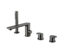 XJTNLB Grifo Bañera Grifo Ducha Monomando Gris Giratorio 360° Mezclador Bañera on Ducha Extraíble