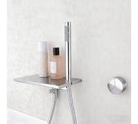 XJTNLB Grifo Bañera y Ducha Cascada Cromado Griferia Ducha Empotrada con Caño para Llenar la Bañera Grifos Duchas de Baño Monomando