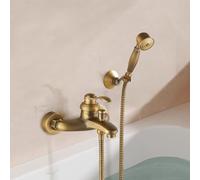 XJTNLB Grifo Ducha y Bañera Pared Grifo Ducha Monomando Grifos Duchas de Baño con Alcachofa,Antiguo