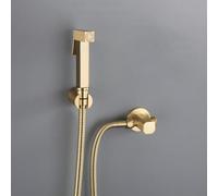 XJTNLB Grifo WC Higienico Oro Cepillado Grifos Monomando para Bidet Ducha Inodoro WC Grifo Agua Fria Duchas Higienicas para Wc,B
