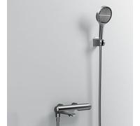 XJTNLB Gris Pistola Grifo de Ducha de Pared Giratorio de 90 ° Grifos Duchas de Baño Modernos